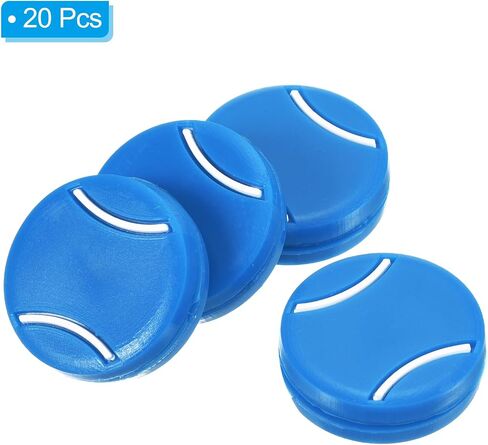 PATIKIL Tennis Racket Dampeners, 20 Pcs Soft Silicone Cute Tennis Racquet Vibration Dampeners for Tennis Gift, Blue in Saudi Arabia