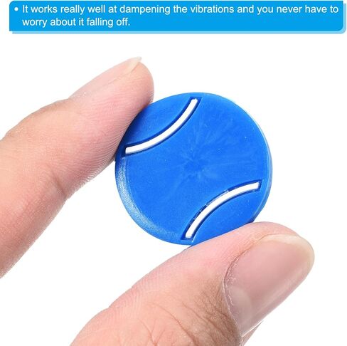 PATIKIL Tennis Racket Dampeners, 20 Pcs Soft Silicone Cute Tennis Racquet Vibration Dampeners for Tennis Gift, Blue in Saudi Arabia