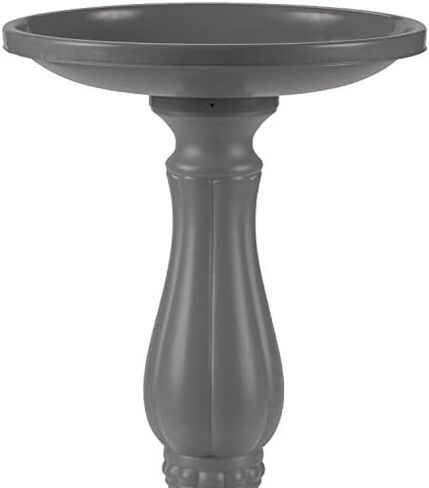 حمام الطيور الترويجي من بلوم 270-908 بقاعدة مقاس 25 بوصة × 17 بوصة، رمادي فحمي in Kuwait