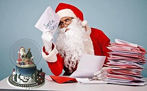 Lightahead الموسيقية عيد الميلاد سانتا تسليم الهدايا تمثال كرة الماء سنو غلوب مع القطار الخارجي الدائر في بوليريسين in Kuwait