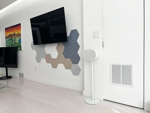 حامل أرضي ذو ارتفاع ثابت من ynVISION.DESIGN متوافق مع SONOS Era 100 وEra 300 - أبيض in Saudi Arabia