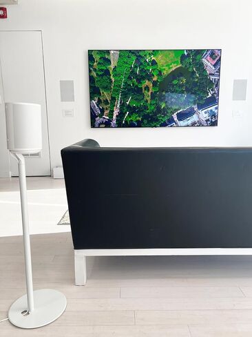حامل أرضي ذو ارتفاع ثابت من ynVISION.DESIGN متوافق مع SONOS Era 100 وEra 300 - أبيض in Saudi Arabia