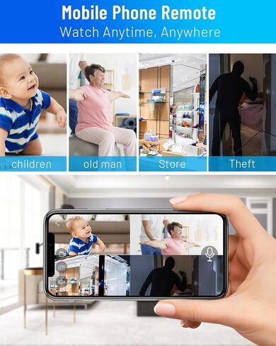 POE Security Camera Sysytem, 4PCS 2K IP Security Cameras Outdoor & Indoor, AI Human Alarm, Floodlight & IR Night Vision, 4/8CH POE NVR Camera for 24/7 Recording (4CAM) in Kuwait