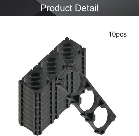 Fielect 15Pcs 26650 Lithium Cell Spacer Double Battery Holder Bracket Battery Pack Bracket for DIY Fixed Battery in Saudi Arabia