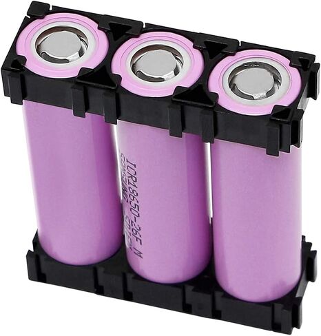 Fielect 15Pcs 26650 Lithium Cell Spacer Double Battery Holder Bracket Battery Pack Bracket for DIY Fixed Battery in Saudi Arabia