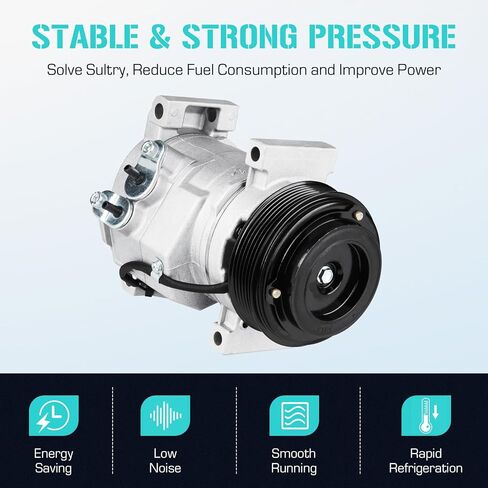 ضاغط مكيف الهواء لسيارة شيفروليه اكسبريس 1500 4.3L 5.3L، سافانا 1500 اكسبريس 2500 3500 4500 4.8L 6.0L 6.6L 2008 2009، سيلفرادو سييرا 4.3L 6.6L 2003-2010 in Kuwait