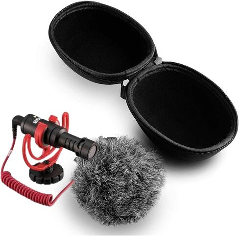 جراب صلب يناسب Rode Video Mic مع حامل الصدمات Rycote Lyre وزجاج أمامي فاخر من الفراء in Kuwait