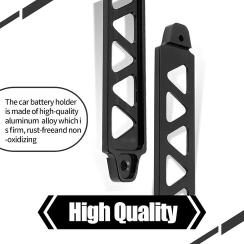 UGSHY 1 PC Car Power Supply Fixing Bracket, Triangular Five-hole Stable Shock-proof Alloy Fixing Bracket with 7.8" J-hook Mounting Parts, Power Supply Balance Locking Device, Universal Cars (Black) in Saudi Arabia