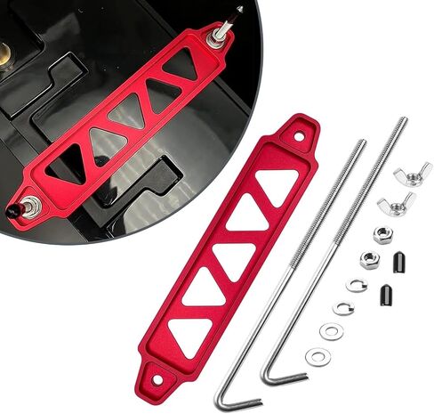 UGSHY 1 PC Car Power Supply Fixing Bracket, Triangular Five-hole Stable Shock-proof Alloy Fixing Bracket with 7.8" J-hook Mounting Parts, Power Supply Balance Locking Device, Universal Cars (Black) in Saudi Arabia