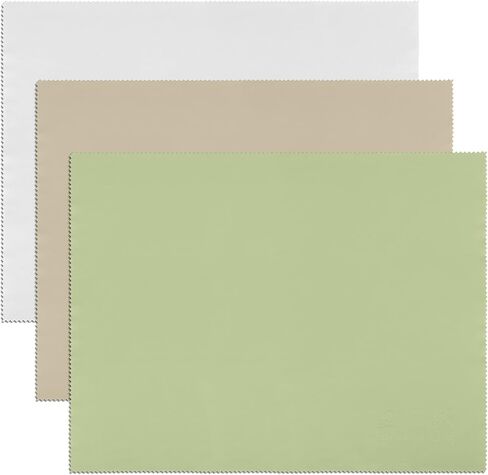 Eco-friendly microfiber cleaning cloths for glasses, 50% biodegradable - 7pc 7.7x7.5 inches in Saudi Arabia