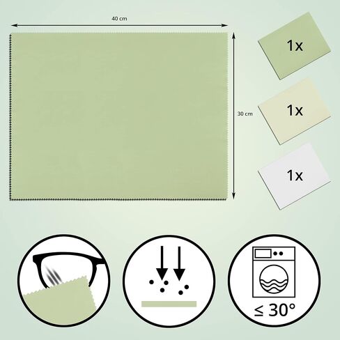 Eco-friendly microfiber cleaning cloths for glasses, 50% biodegradable - 7pc 7.7x7.5 inches in Saudi Arabia
