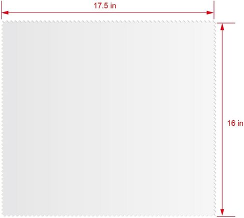 قماش تنظيف كبير جدًا من الألياف الدقيقة للإلكترونيات (17.5 × 16_بوصة_أبيض) - قماش تنظيف العدسات كبير الحجم لتنظيف شاشات الأجهزة الإلكترونية المختلفة والنظارات والأسطح الحساسة (5 عبوات) in Kuwait