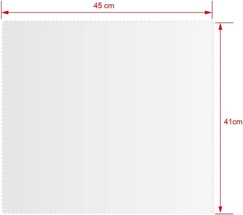 قماش تنظيف كبير جدًا من الألياف الدقيقة للإلكترونيات (17.5 × 16_بوصة_أبيض) - قماش تنظيف العدسات كبير الحجم لتنظيف شاشات الأجهزة الإلكترونية المختلفة والنظارات والأسطح الحساسة (5 عبوات) in Kuwait