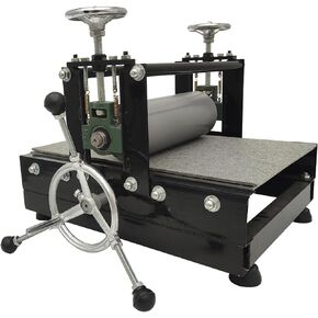 MAISUTSEB Tabletop Slab Roller للطباعة 19.7 * 12.6in آلة صناعة الطباعة اليدوية قابلة للتعديل صناعة الطباعة آلة الضغط مع قطعة من شعر