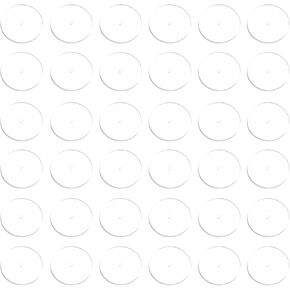 PATIKIL 100 Pcs Silicone Earring Back Stoppers, 7 mm Clear Disc Pads Stabilizer Earlobe Support Patches Non Pull Piercing for Studs, Heavy Earring