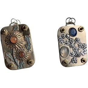 MDHKH Pressed Flower Art Kit - Quick-Squeeze Metal Press for Adults, Mini 1.5"x2" Travel Size with 10 Layers & Absorbent Sheets, DIY Dried Flowers/Leaves for Crafts & Gifts(2 Pcs)