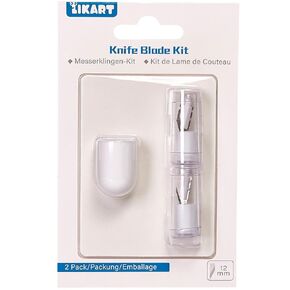Likart 2 Pcs Rotary Blades Replacement kit Compatible for Rotary Blade Drive Housing,Maker Cutting Machine,Likart Rotary Blade Perfect for Heavier Fabrics Like Denim,Burlap and More, Blade Tip Only