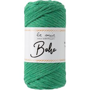 1 Skein la mia boho cotton macrame cord ، 100 ٪ خيوط قطنية 100 ٪ لمشاريع macrame ، 250 غرام (8.8 أوقية) / 75 متر (82 ياردة) ، رمادي فاتح - L044