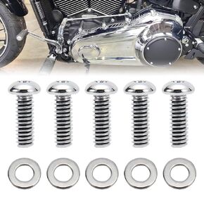 Tigersagte Derby Cover Hardware Hardware Kit لعام 2008 ، Trike & Trike & 2006-2017 Dyna ، 2008-2018 Softail (ما عدا الانزلاق الرياضي) ، Chrome