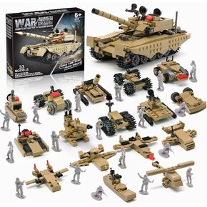 WW2 Military Plane Building Sets Compatible with Lego, Create US F4U & UK Spitfire Fighter Jet Models Toys, Great Army Airplane Aircraft Gifts for Boys Kids