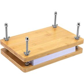 ZMAAGG Book Press, Portable Book Binding Press, Book Binding Machine, 11.8x7.6 Inch Paper Press for Craft Enthusiasts