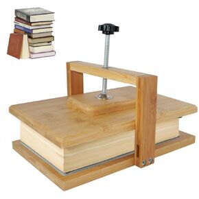Stranthother 14.76 * 11.4 بوصة كتاب Wood Book Press Kits Binding Flower Pressing Kits Book Lover Gifts Paper Press