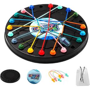Rope Untangling Puzzle Game - Logic Training & Strategy Brain Teaser, Family-Friendly Knot Challenge with Adjustable Difficulty, Portable Travel Thinking Toy