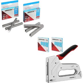 Arrow T55BL Staple Gun Kit & Arrow T50 Stainless Steel Staples Pack Set