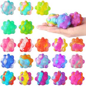 كرة موسيقى البوب ​​القابلة للنفخ لها ألعاب ميناء ميناء بائسة 20 pcs 3D كرات الإجهاد تململ لجوائز الفصول الدراسية حزمة سلة عيد الفصح للأطفال يفضل أن يلعبوا الألعاب
