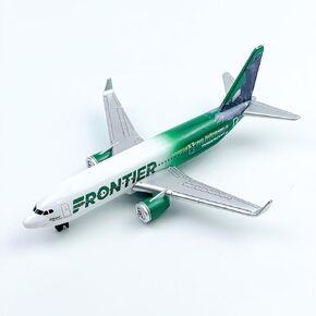 Model Airplane, Frontier Eagle Livery Aircraft Planes Model Suitable for Collection and Christmas Birthday, Desktop Decor