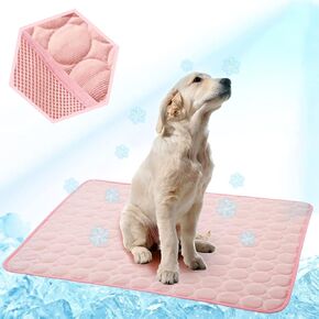Washable Dog Cooling Mat Ice Silk Cooling Mat for Dogs Pet Self Cooling Pad Blanket Dog Cooling Pad for Indoor & Outdoor Car Seats in Kuwait