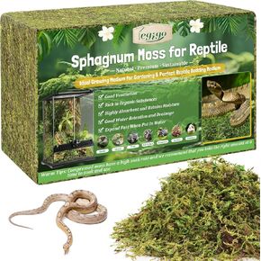 Legigo 14 Oz Sphagnum Moss for reptile- 16 Qt Qt reptile natural moss terrarium moss krettreate ، snake tank moss moss reptile freed for snake ، gecko ، ball python ، frog and occids bleants