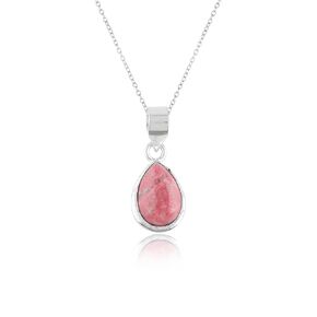 Yashee Natural chrysoprase Shape Shape Mething Crystal Pettle Necklace قلادة قلادة ، أحجار شفاء ، بلورة حقيقية ، حجر المولد ، مجوهرات بسيطة للنساء ، مجوهرات مطلية بالفضة 18 بوصة