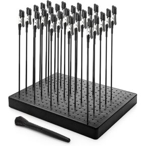 قاعدة طرازات الطلاء قاعدة ، 25 PCS مقطع التمساح مشبك وفرشاة نظيفة ، حامل رذاذ البخاخة لأجزاء النمذجة ، تلوين الحرف اليدوية مجموعة أدوات مجموعة لمذكرة الصورة