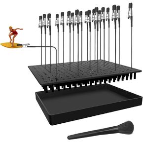 قاعدة أكبر 14 × 19 ثقوبًا ، حامل الطلاء ، حامل الأساس ، و 20pcs مقطع تمساح قابلة للانحناء ، أدوات نمذجة مجموعة أدوات النمذجة لأجهزة الهوايات البخارية DIY