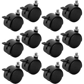 Tosnail 3 Pack 10.5" Round Metal Plant Caddy Plant Dolly Plant Stand Plant Holder with Caster Wheels - Black