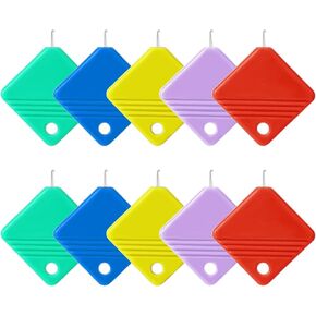 10 pcs threaders eedle threaders ، thelper eedle threader لخياطة آلة الخياطة البلاستيكية مربعة ذاتية الإبر threadles أداة لخيط التطريز ، الخياطة اليدوية ، مركبة متقاطعة ، تناسب جميع أحجام الإبر