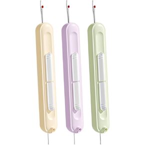 تمت ترقيته 2 في 1 إبرة Threaders Seam Ripper ، Threader لمستلزمات الخياطة اليدوية ، أداة مزيل قابلة للتمديد لخياطة اليد ، الحياكة ، غرزة متقاطعة ، تطريز ، إزالة الخيط (الأرجواني+الأخضر)