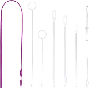 8 Pcs Sewing Loop Kit, Drawstring Threader Tool Set Drawstring Replacement Tools for Fabric Belts Strips Knitting Accessories