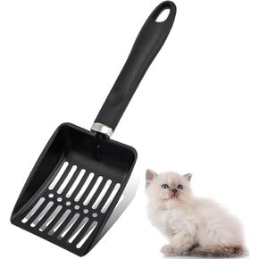Cat Litter Scoop,Metal Cat Litter Scoop,Stainless Steel cat Litter Scoop with Non-Slip Handle,Poop Sifting,Kitten Pooper Lifter,for Litter Box in Kuwait