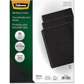 Fellowes Executive Presentation Cover, 11-1/4 x 8-3/4-Inches, 50 per Pack, Black (52146)