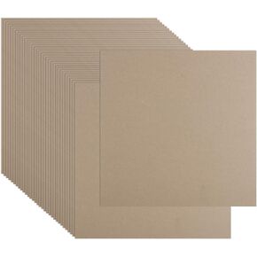 Dajave 50 Pack Book Board 12 x12 inch ، shice binders boarders card chipboard sheip 2mm 80pt ، kraft huffice duty chipboard joodbies for book cover cover