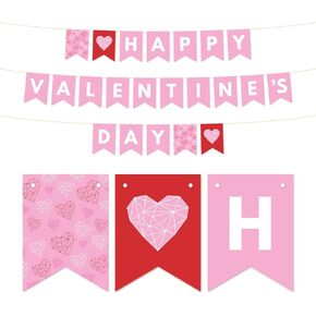 Andaz Press Happy Valentines Day Stickers 2 Inch Modern Geometric Valentine's Day Round Circle Party Favor Gift Labels, Happy Valentine's Day, 40-Pack Valentine Stickers Valentine Labels in Kuwait