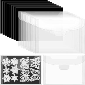VMIAPXO 16 PCS STAMP و DIE STORAGE MOICTS مع صفائح مغناطيسية مطاطية ، وصاحب منظم ملصقات مقاومة للماء قابلة لإعادة الاستلام.