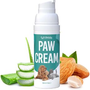 Cat & Dog Paw Balm - ترطيب ، يهدئ ، يحمي من الثلج ، الملح ، الكفوف المتشققة - 100 ٪ العضوية والطبيعية ، خالية من العطور ، آمنة لعق - أنف وباو بلسم للكلاب - محلول الحكة ، 1.7 أوقية