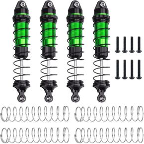 RC Shock Absorber Set, Aluminum Front Rear Shock Absorber Oil Damper for Losi 1/18 Mini LMT 4X4 Brushed Monster Truck RTR Upgrade Parts