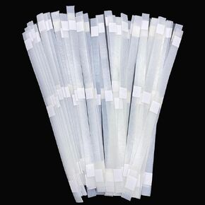 50 PCS شريط الغراء مع دعم الشبكات ، شريط ربط شريط الغراء الحراري لإصلاح ربط الكتب (12 مم)