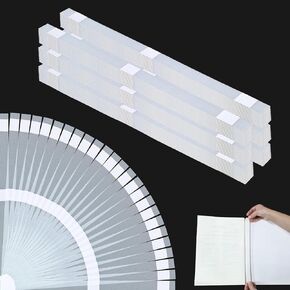 60 قطعة من شرائح الغراء مع دعم الشبكات ، شرائط الغراء الحراري لإصلاح الكتب الأغطية الحرارية الربط الحراري (15 مم)