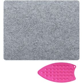 17"X13.5" Wool Pressing Mat, 100% New Zealand Felted Wool Ironing Mat for Quilters, Sewing Machine Muffling Mat Easy Pressed, Great for Quilting & Sewing