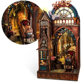 LED 3D Puzzle Magic Station Book Kit Kit - تفاعلي ثلاثي الأبعاد اللغز LED مصغرة سحرية مع مساحة تمديد لا حصر